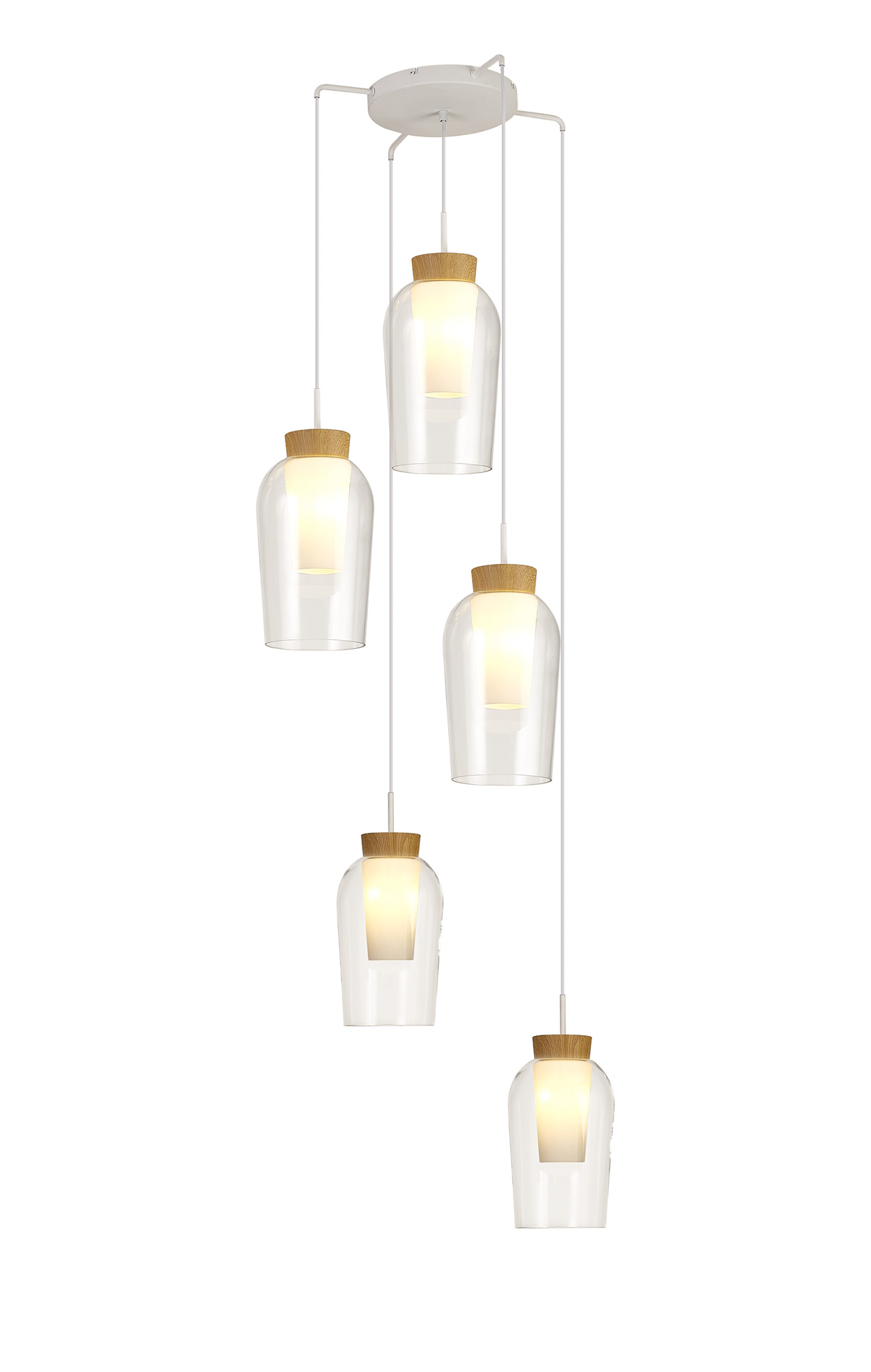 Nora White Ceiling Lights Mantra Multiple Pendant